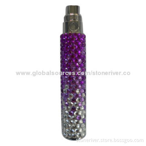 eGo Crystal Battery with Wholesale Price, 650/900/1,100mAh Capacity